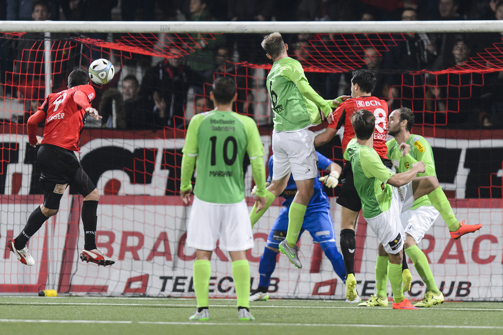 Certains supporters de Schaffhouse n'ont pas apprécié que leur équipe perde contre Neuchâtel.