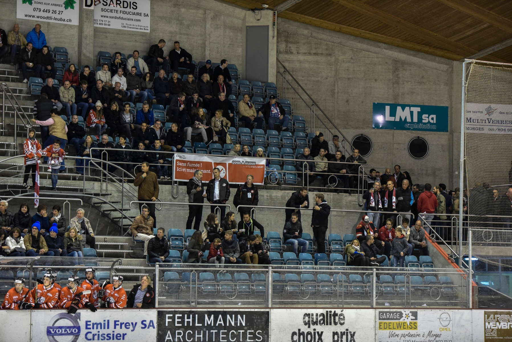 Morges, mercredi 30.09.2015, Patinoire des Eaux-MinÃ©rales, Hockey sur glace, Coupe de Suisse, Forward Morges vs Lausanne Hockey Club (LHC), , photos CÃ©dric Sandoz