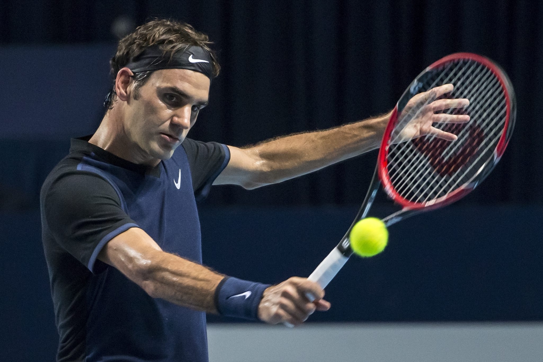 Roger Federer a encore souffert à Bâle.