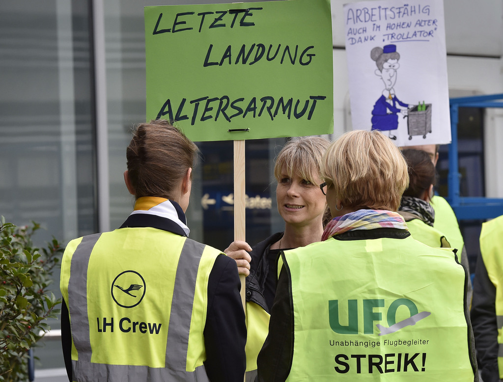 Le mouvement de grève a débuté vendredi pour protester contre le projet de réforme du régime de retraites de Lufthansa.