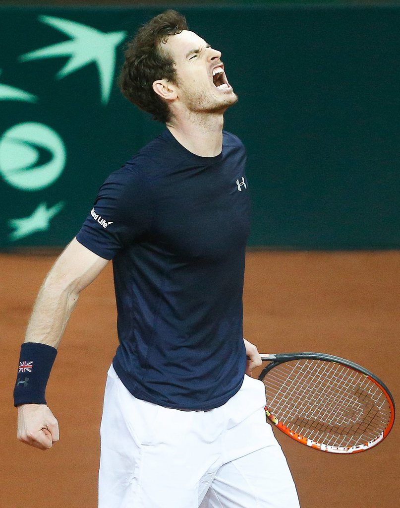 Andy Murray crie sa joie!