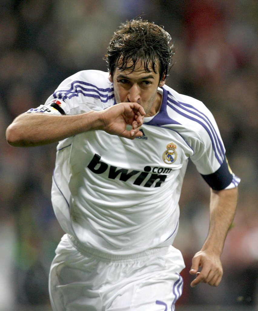 Raul a porté les couleurs du Real Madrid durant 16 ans.