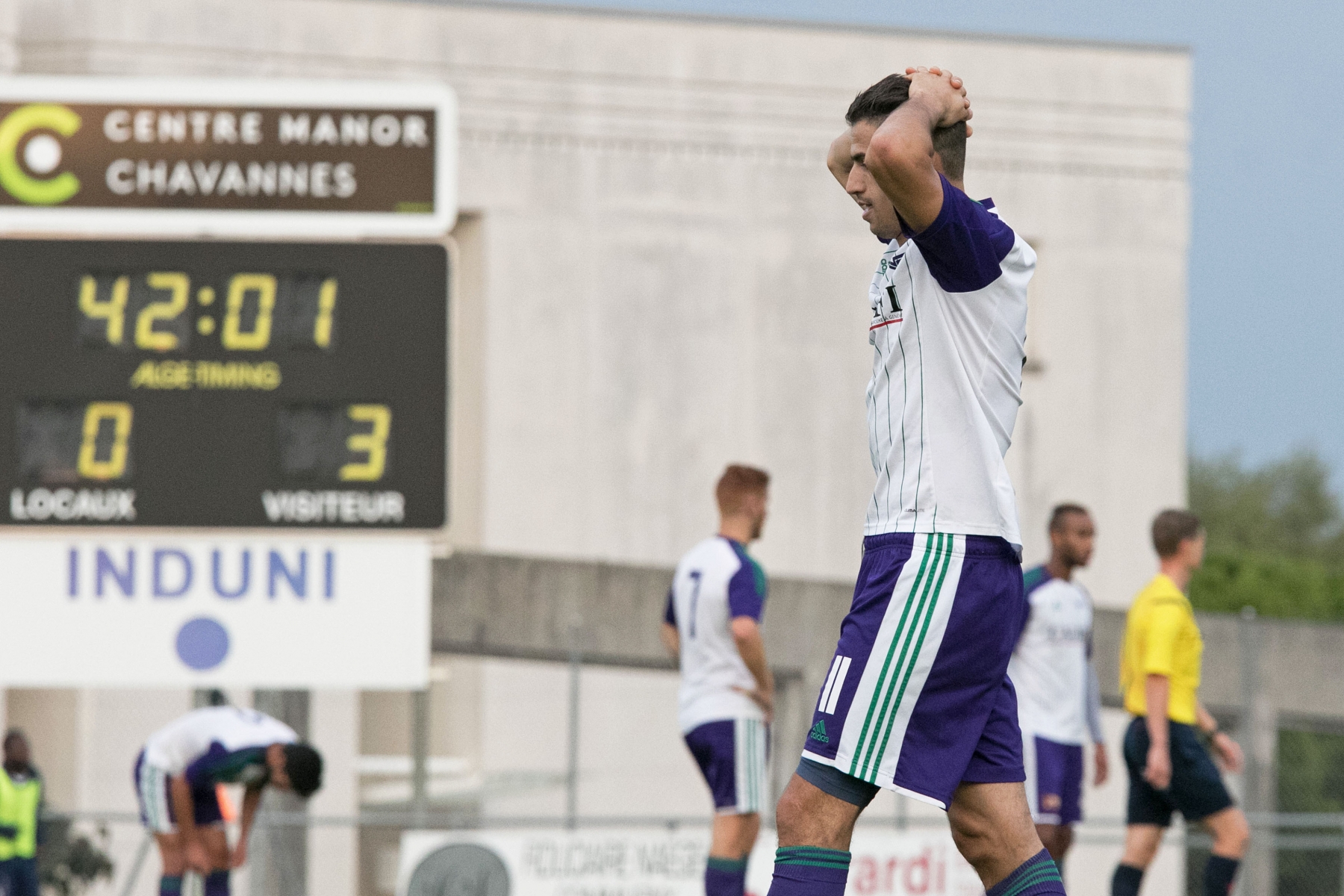 Coppet, Rojalets, Samedi 26 septembre 2015, Football 1ère ligue, Terre Sainte vs Oberwallis Naters, Numéro 11 de Terre Sainte Rabhi Mohammed, Photos Céline Reuille