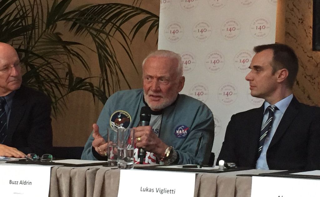 Buzz Aldrin, deuxième homme à marcher sur la Lune après un certain Neil Armstrong.