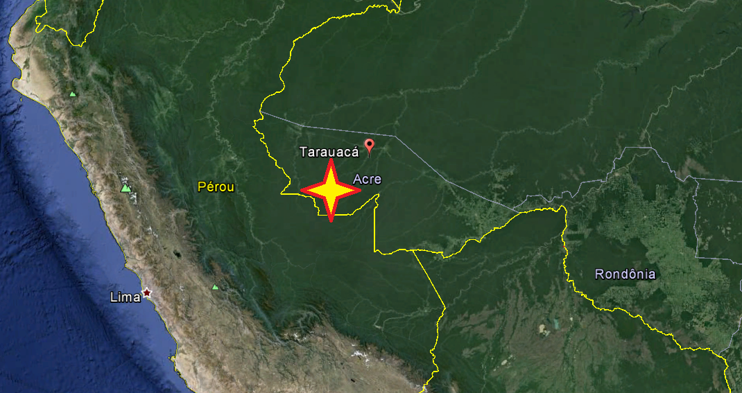 La terre a tremblé ce jeudi matin dans la région de Tarauaca, au Brésil.
Mardi, deux puissants séismes avaient frappé l'est du Pérou non loin de cette région.
