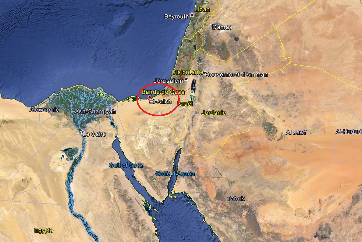 L'attaque s'est produite dans la ville d'El Arich, au nord de la péninsule du Sinaï.