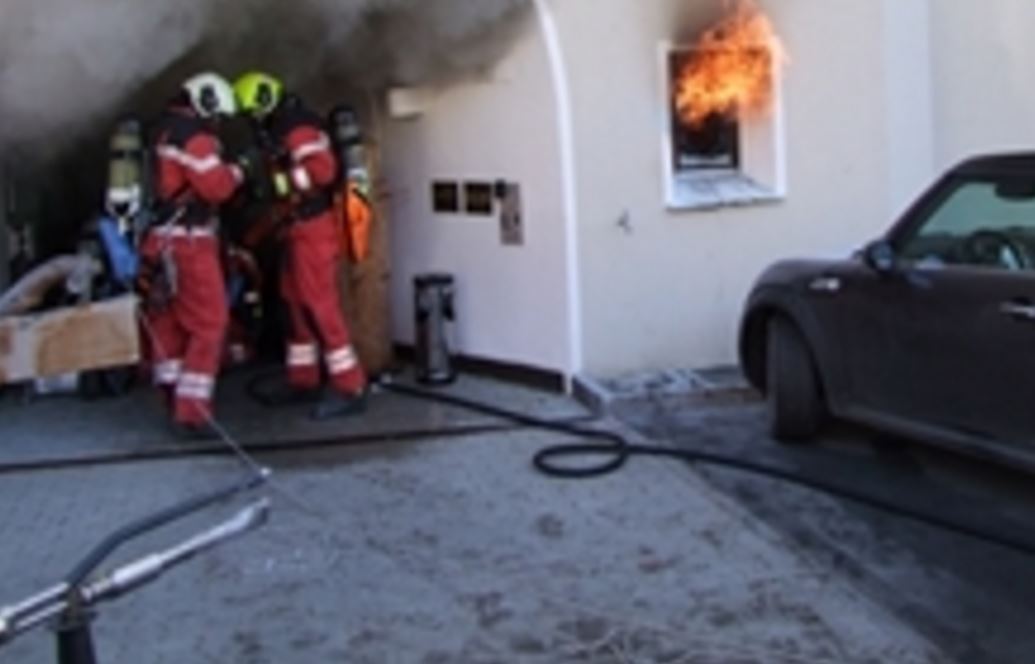 Le feu s'est déclenché dans l'entrepôt de l'hôtel.