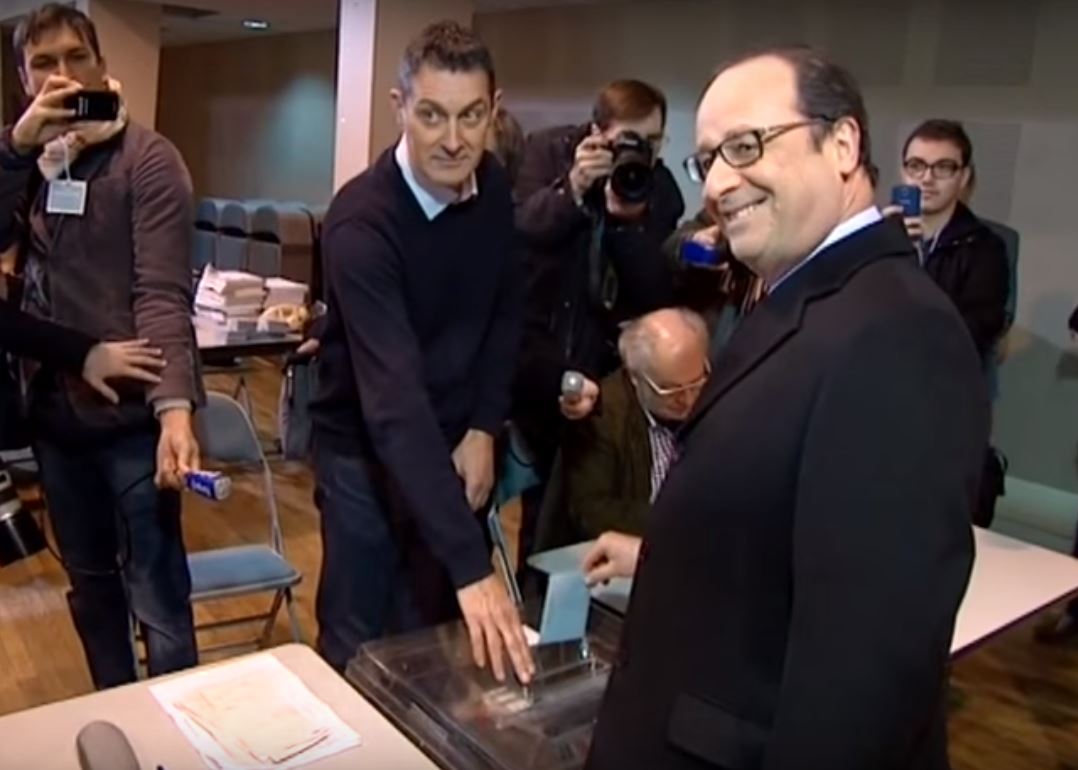 François Hollande a voté dimanche matin, à Tulle.