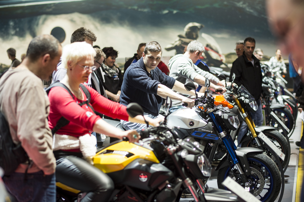 La moto a fait de nombreux nouveaux adeptes en 2015. Ici au Swiss-Moto 2015 à Zurich. 