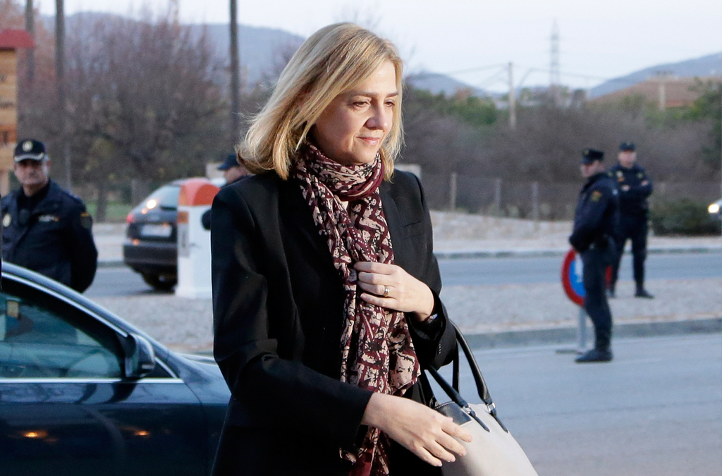 Cristina d'Espagne est arrivée lundi matin au tribunal de Palma de Majorque.
