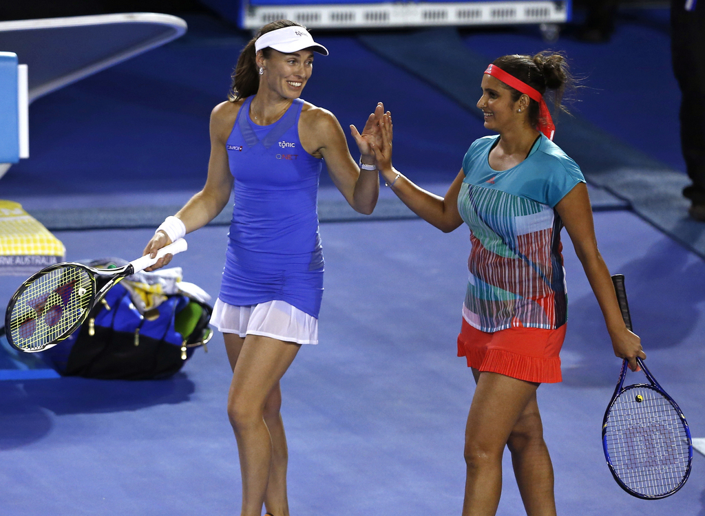 Martina Hingis et Sania Mirza sont intouchables sur la scène mondiale du double (archives).