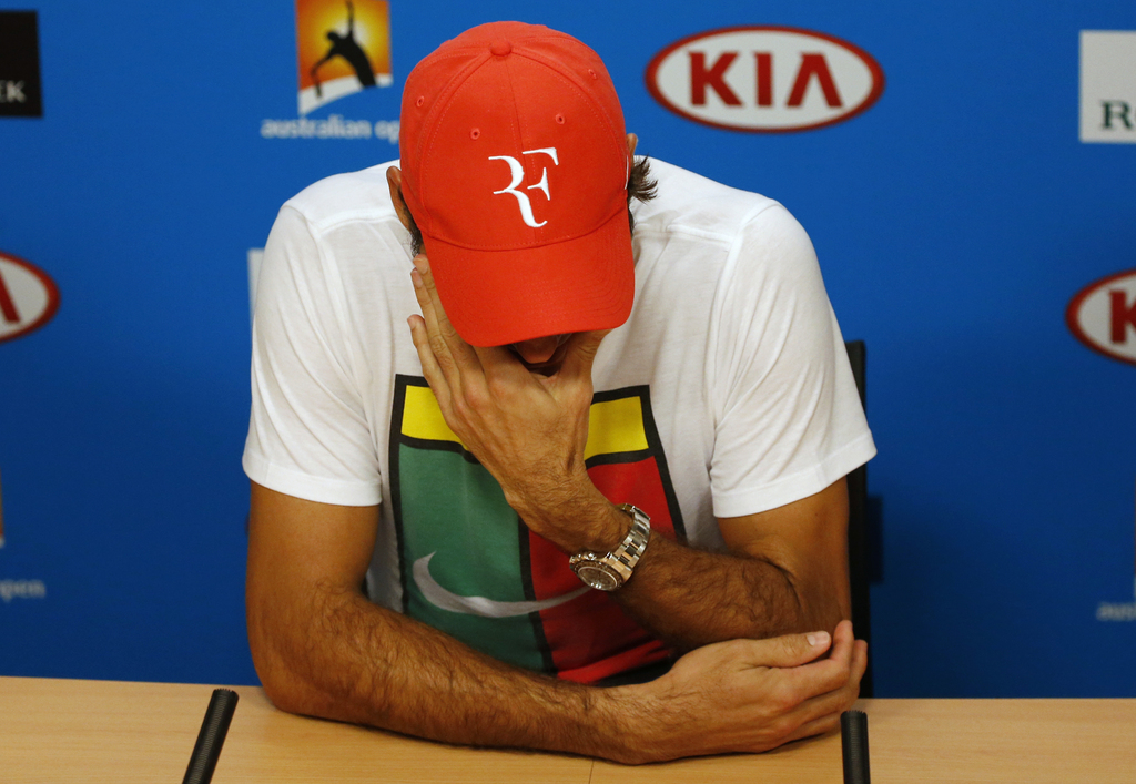 Roger Federer n'avait pas la mine des grands jours en conférence de presse d'après-match.