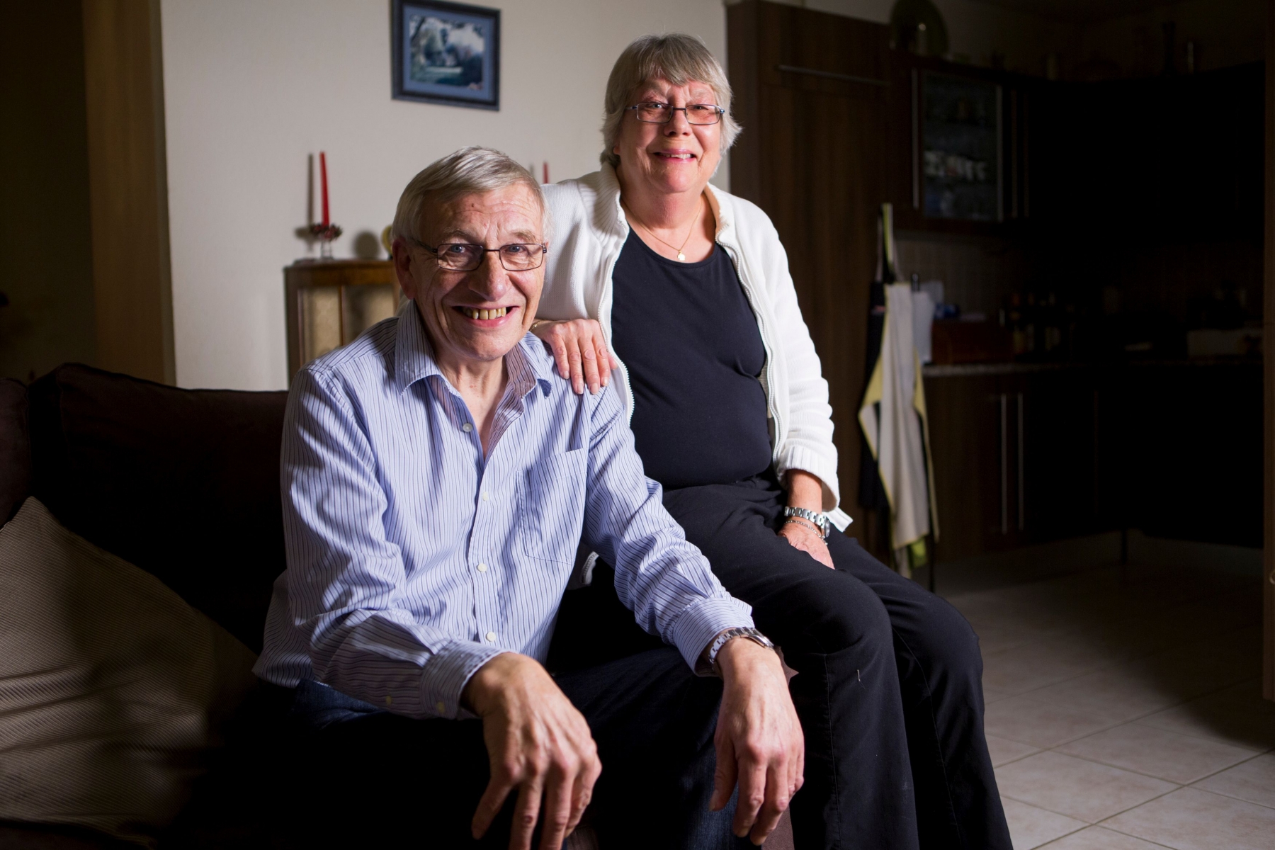 Gland, mardi 12 janvier 2016
Portrait de John Raggett et Patricia Raggett à ses 50 ans de mariage à Gland

Sigfredo Haro