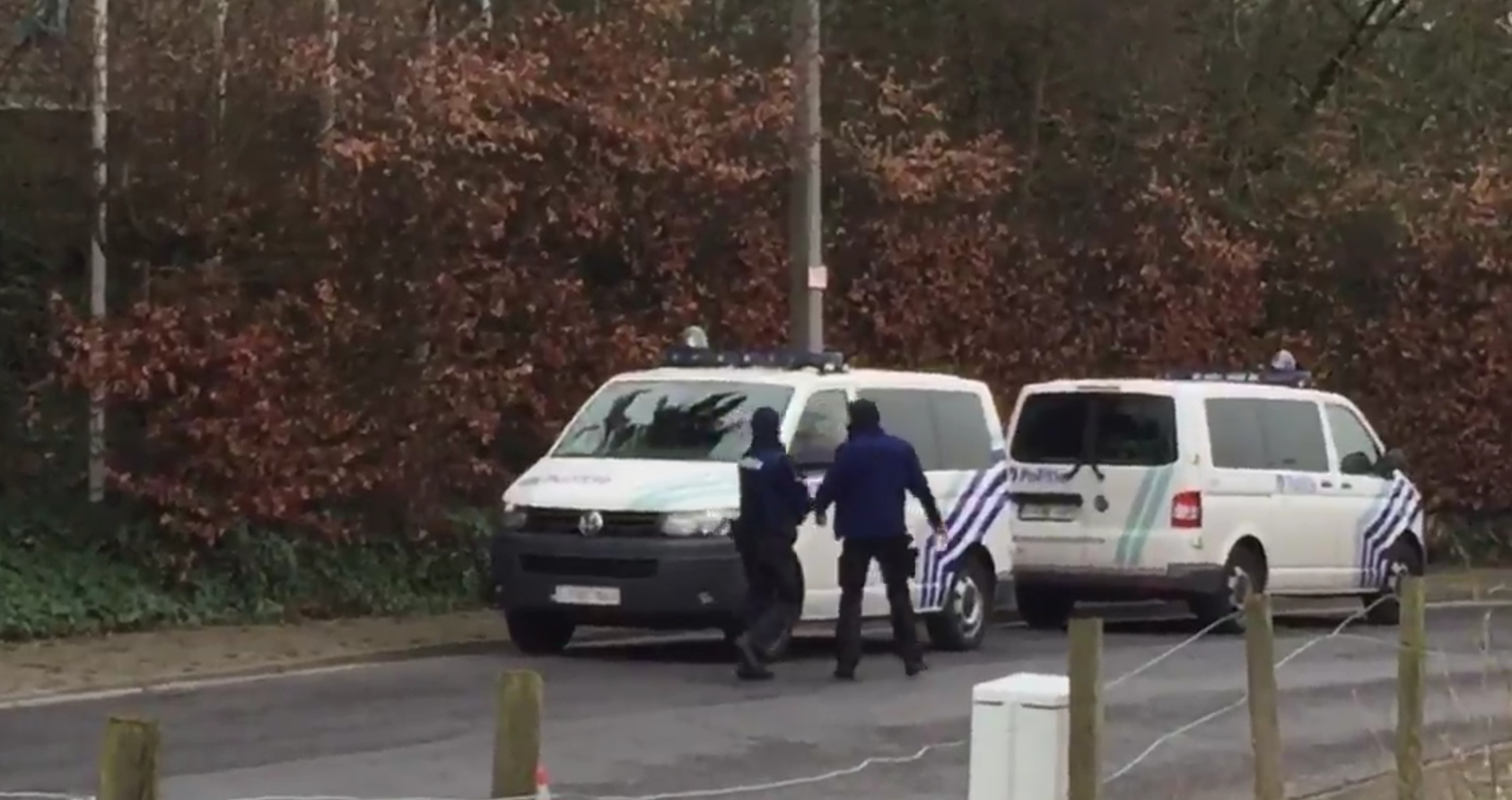 Une opération policière était en cours jeudi à Courtrai, dans le nord-ouest de la Belgique.