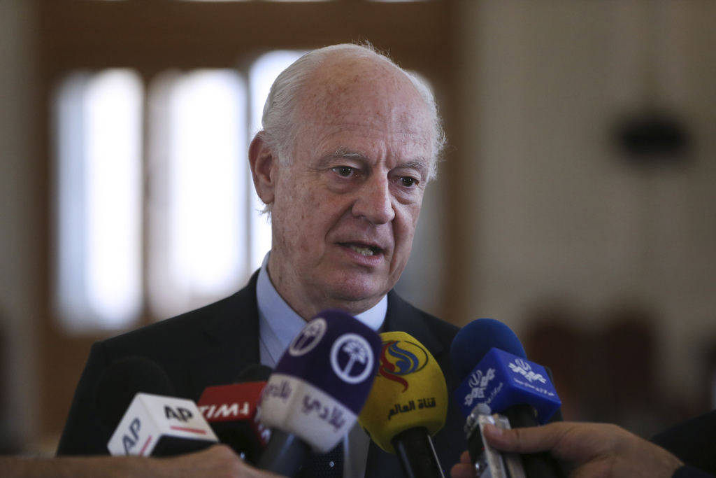 "La prochaine phase des pourparlers de Genève (est) cruciale", selon Staffan de Mistura.