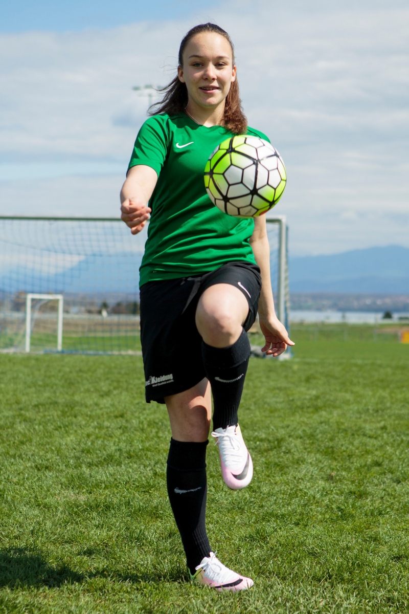 Founex, mercredi 6 avril 2015
Portrait de Marine Voirol, footballeuse de l'équipe de Suisse junior et du Team Vaud Féminin au centre sportif communal de Founex

Sigfredo Haro