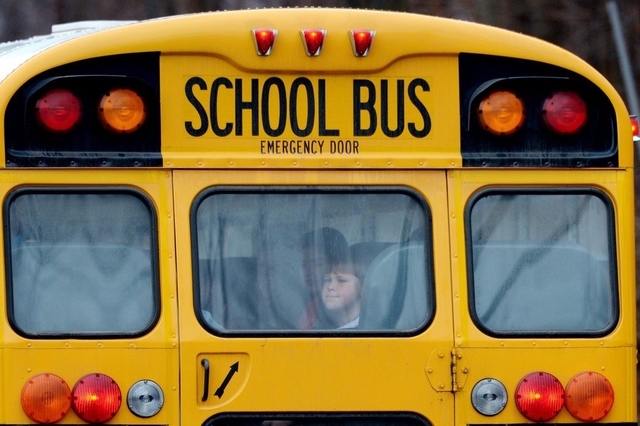 Le bus scolaire "piégé" a été utilisé pour transporter des enfants en début de semaine.