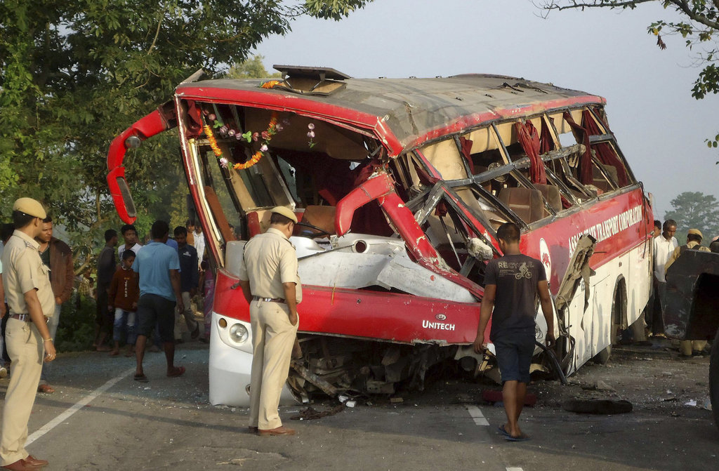 Les accidents de car et de la circulation en général sont très fréquents en Inde, avec plus de 200'000 morts par an. (illustration)