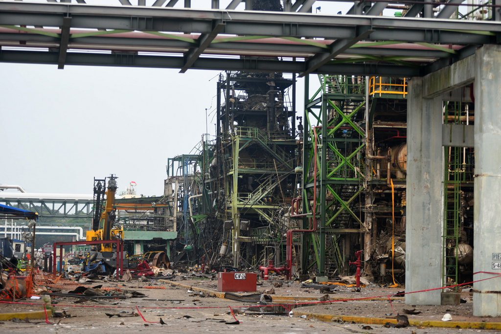 L'usine produisait notamment du chlorure de vinyle et de l'acide chlorhydrique.