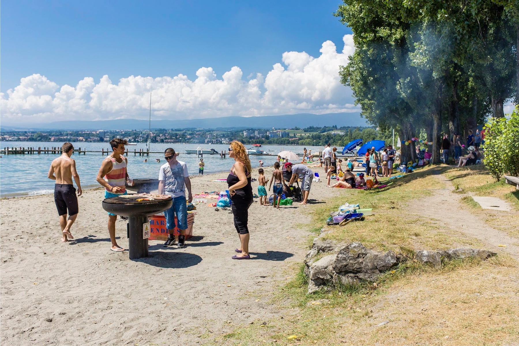 Barbecue gril plage de Preverenges 20.07.2013