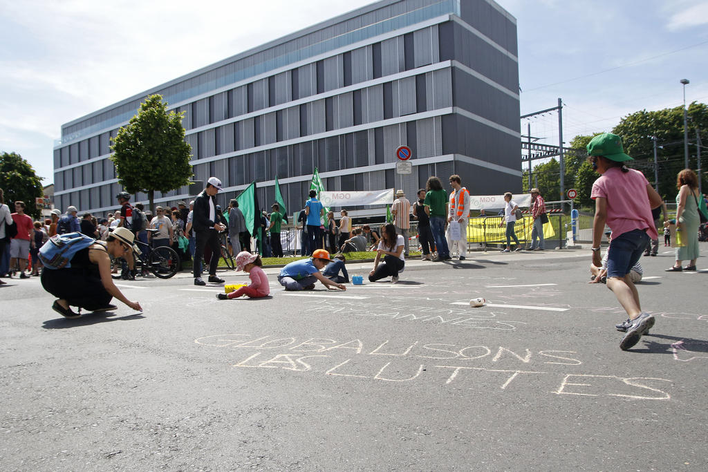 Morges, le 21 mai dernier, théâtre d'une grande manifestation contre Monsanto devant son siège international.