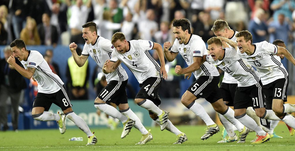Les Allemands ont remporté la séance de tirs au but 6-5 contre l'Italie.