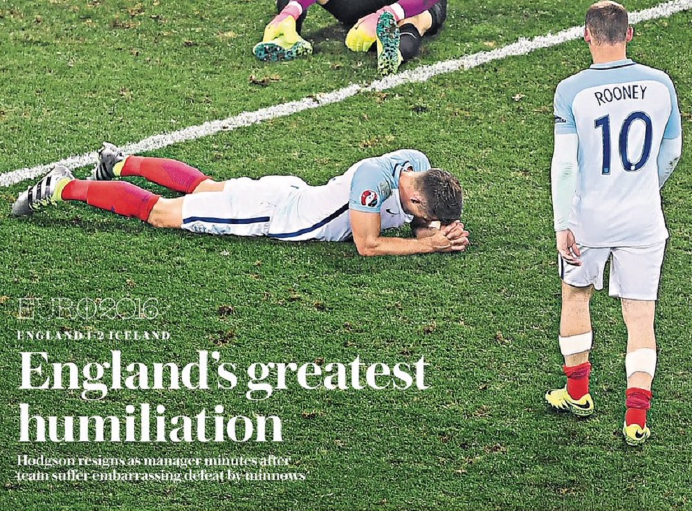 La défaite de l'Angleterre face à l'Irlande a été très commentée dans la presse.