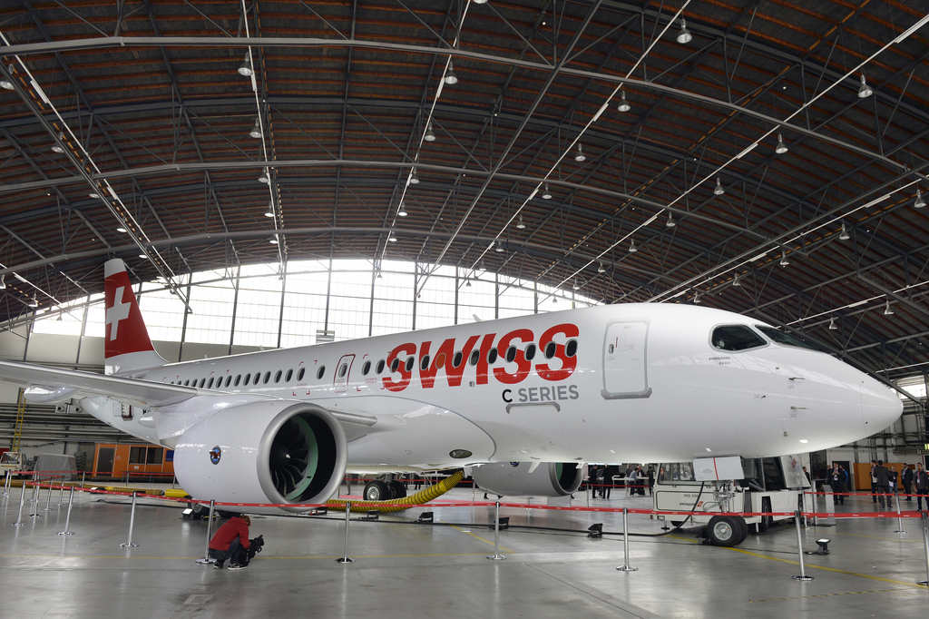 Le tout nouveau Bombardier CS100 de Swiss a connu des problèmes techniques en vol.