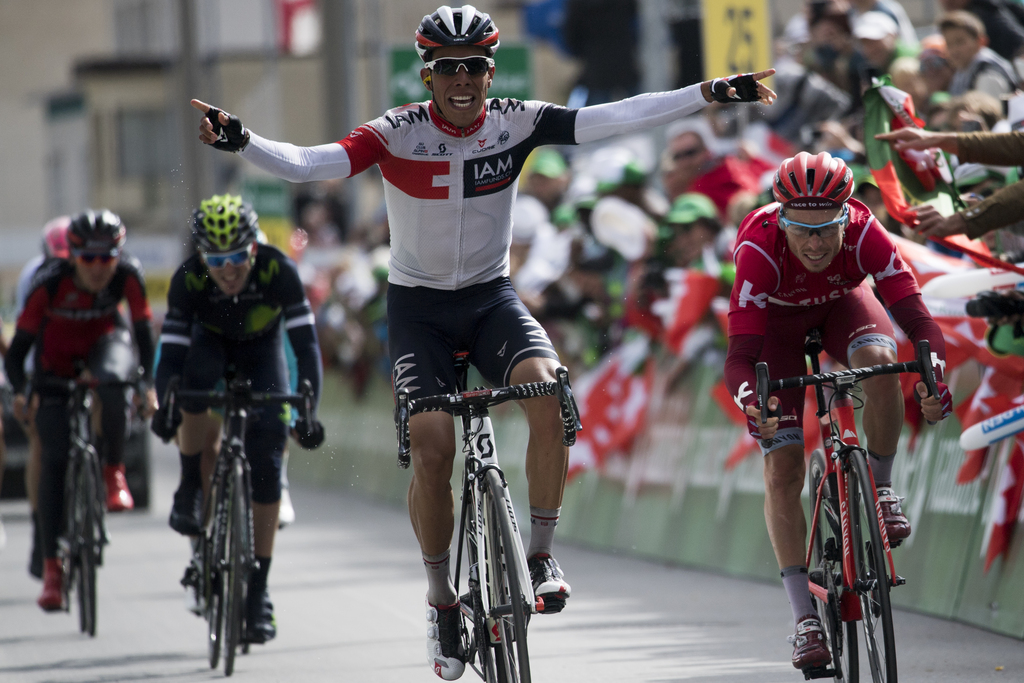Le Colombien Jarlinson Pantano de l'équipe suisse IAM Cycling a remporté la 15e étape du Tour de France.