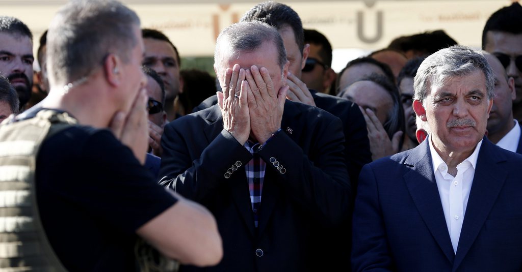 Les larmes d'Erdogan. 