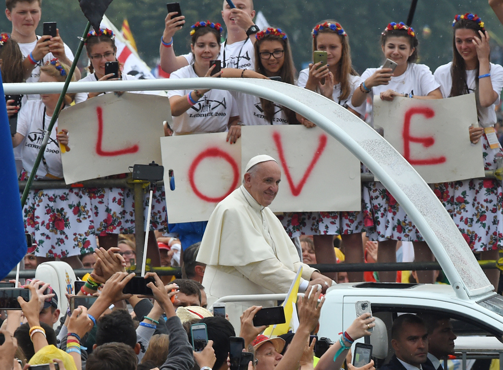 Quelque 600'000 pèlerins ont écouté et acclamé le pape.