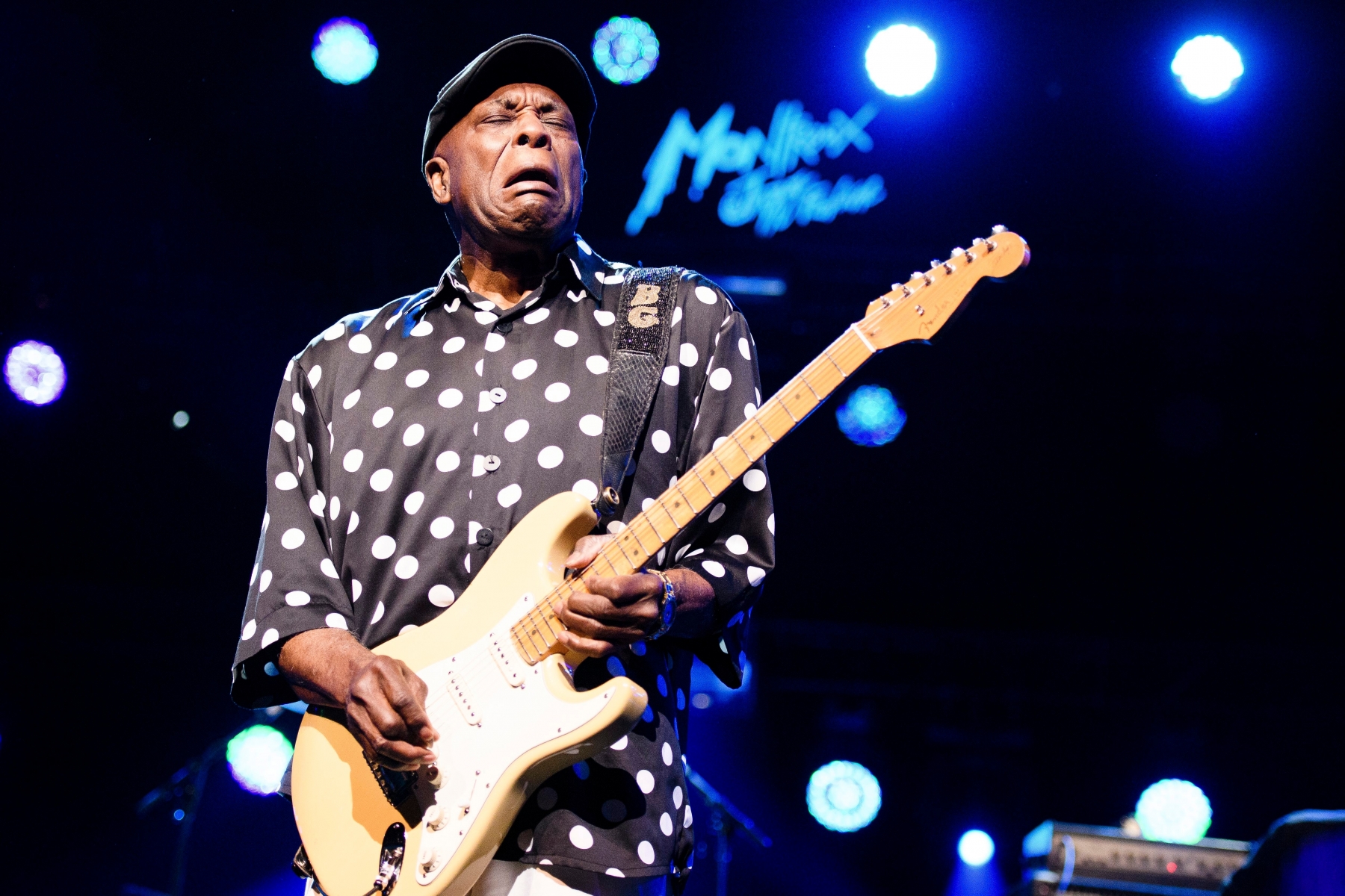 Buddy Guy performs on stage of the Auditorium Stravinski during the 50th Montreux Jazz Festival, in Montreux, Switzerland, Monday, July 4, 2016. (KEYSTONE/Manuel Lopez) SCHWEIZ MONTREUX JAZZ FESTIVAL 2016