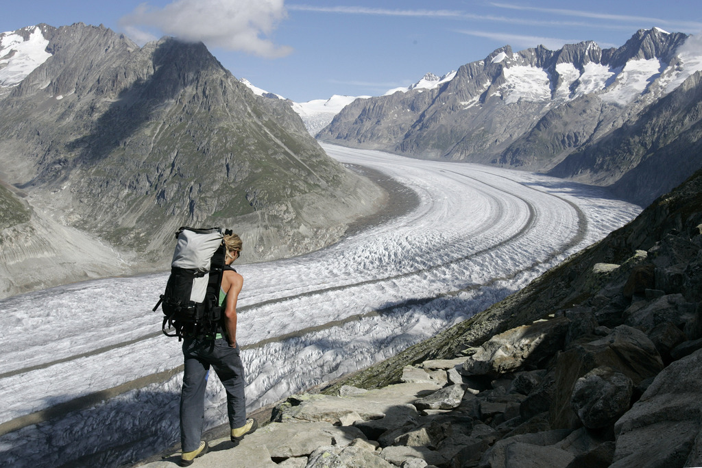 Le glacier d'Aletsch a été pour Fiesch à l'origine d'innombrables catastrophes.