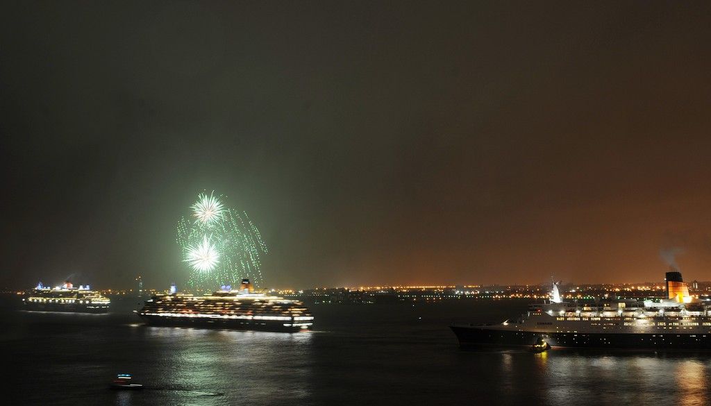 Le yacht avait permis de voir les feux d'artifices depuis la mer. 