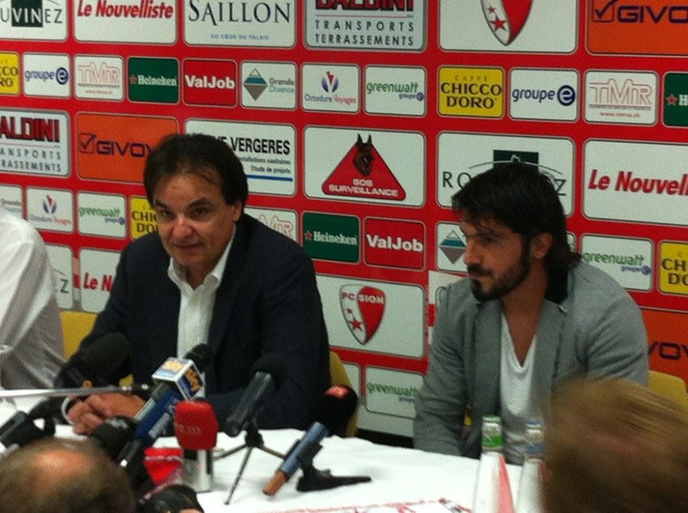 Gennaro Gattuso a signé un contrat de deux ans avec le club de Christian Constantin.