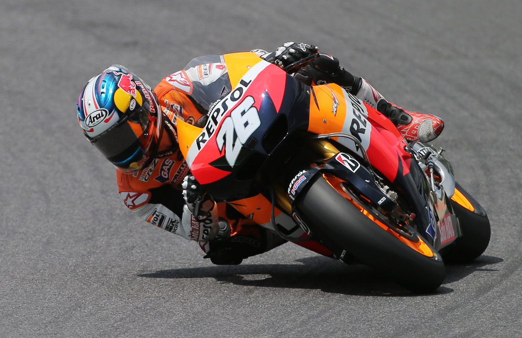 L'Espagnol Dani Pedrosa sur Honda s'est montré le plus rapide lors de la première séance d'entraînement en vue du Grand Prix MotoGP à Laguna Seca aux Etats-Unis.