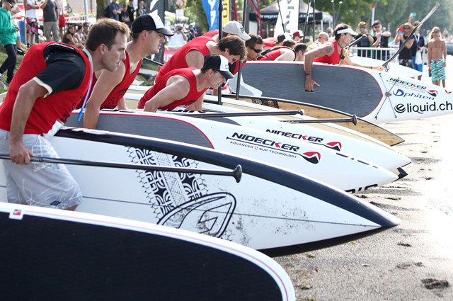 Le deuxième Championnat suisse de Stand Up Paddle se déroule samedi à Préverenges.