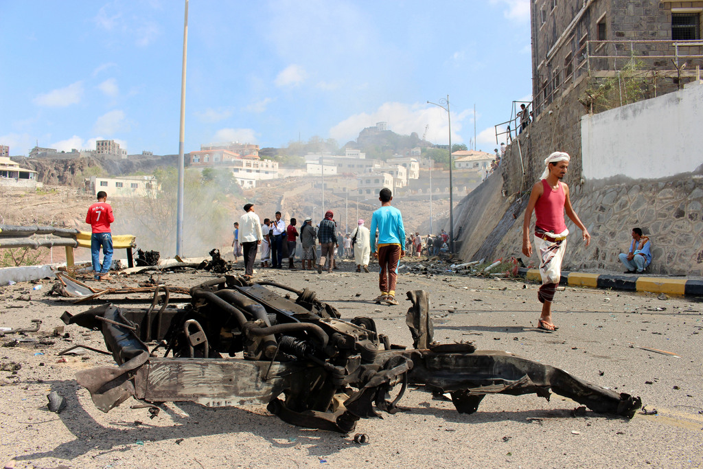 Les attaques à la voiture piégée sont courantes à Aden. En décembre dernier, le gouverneur de la région avait été tué dans une explosion (archives).
