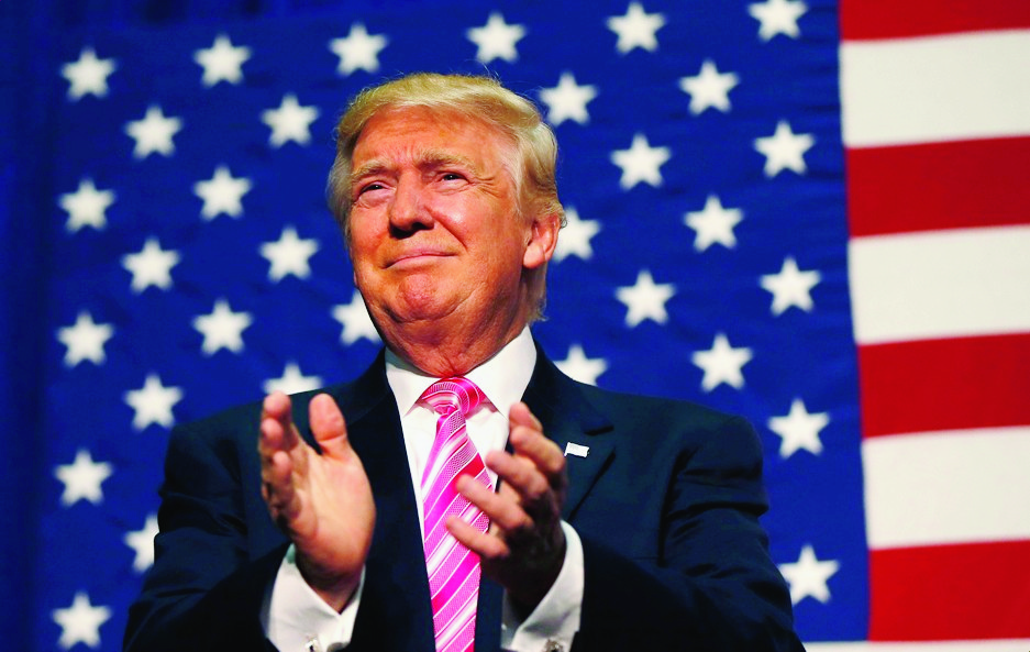 Republican presidential candidate Donald Trump arrives to speak at a campaign rally in Fredericksburg, Va., Saturday, Aug. 20, 2016. (AP Photo/Gerald Herbert) Campaign 2016 Trump