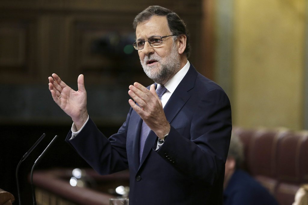Mariano Rajoy n'a recueilli que 170 voix lors du vote de confiance.