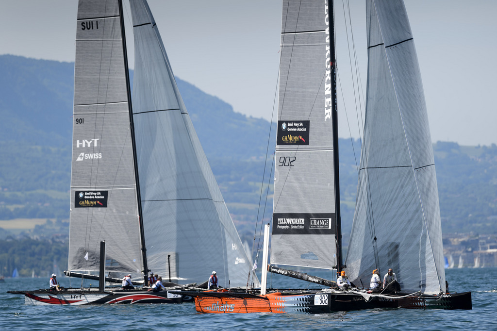 Alinghi remporte l'Extreme Sailing de Lisbonne. 