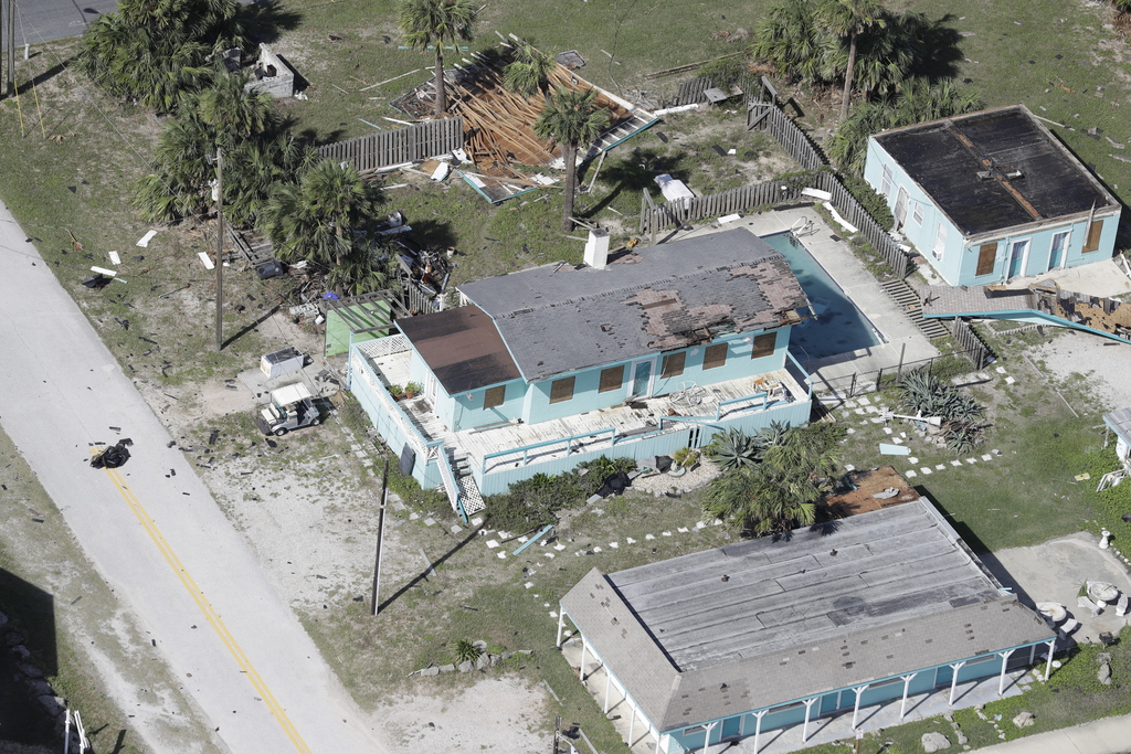 De nombreuses maisons ont été détruites par l'ouragan Matthew.