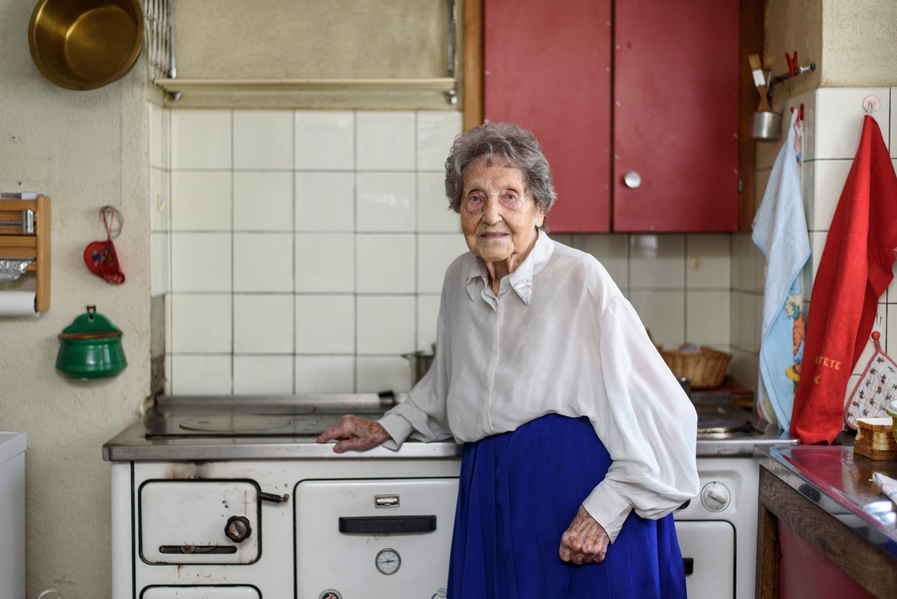 Arzier, vendredi 23.09.2016, portrait de Margarita Guilloud, centenaire, photos Cédric Sandoz