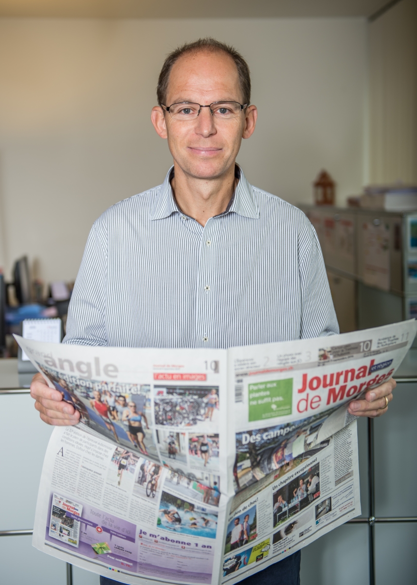 Le directeur-rédacteur en chef Cédric Jotterand reprend le Journal de Morges.