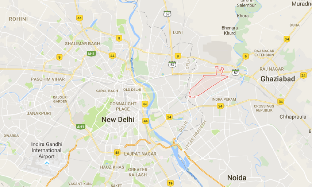 L'incendie s'est déclaré dans une zone résidentielle de Sahibabad, à l'est de la capitale indienne.