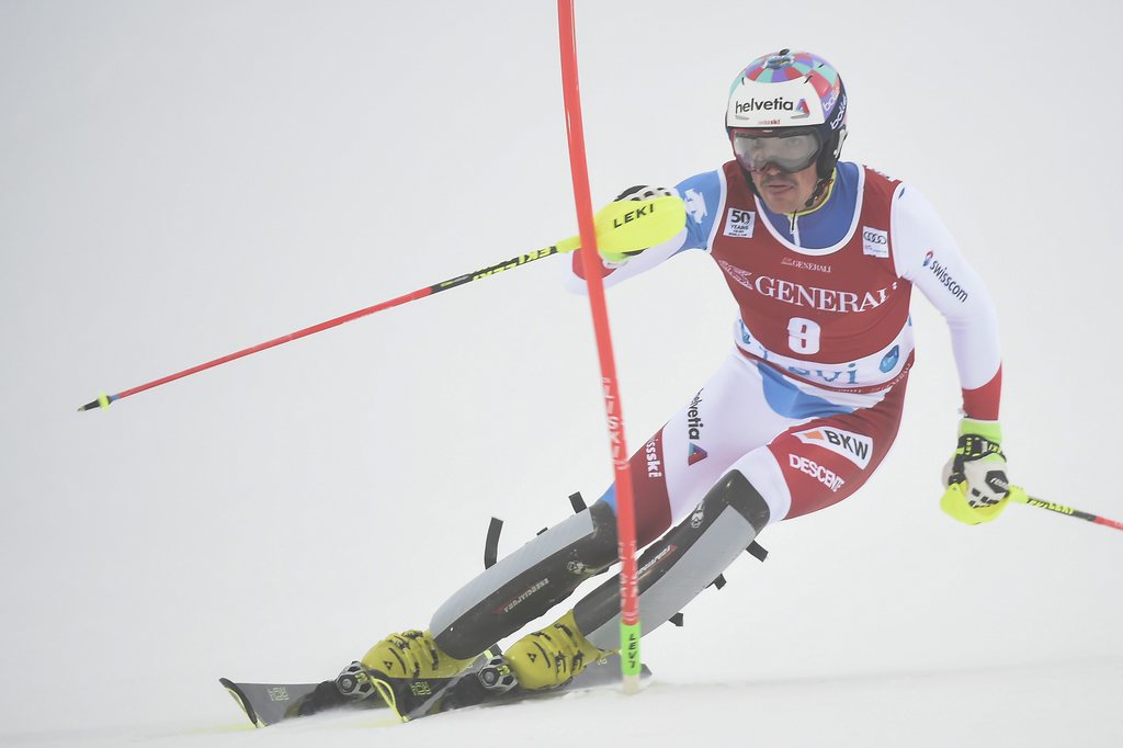 Le Valaisan Daniel Yule accroche une très belle 7e place dans cette première manche.