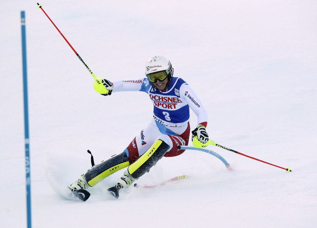 Wendy Holdener termine à la 3ème place du slalom de Killington.