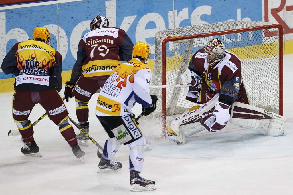 Geneve-Servette a battu Bienne 6-2.