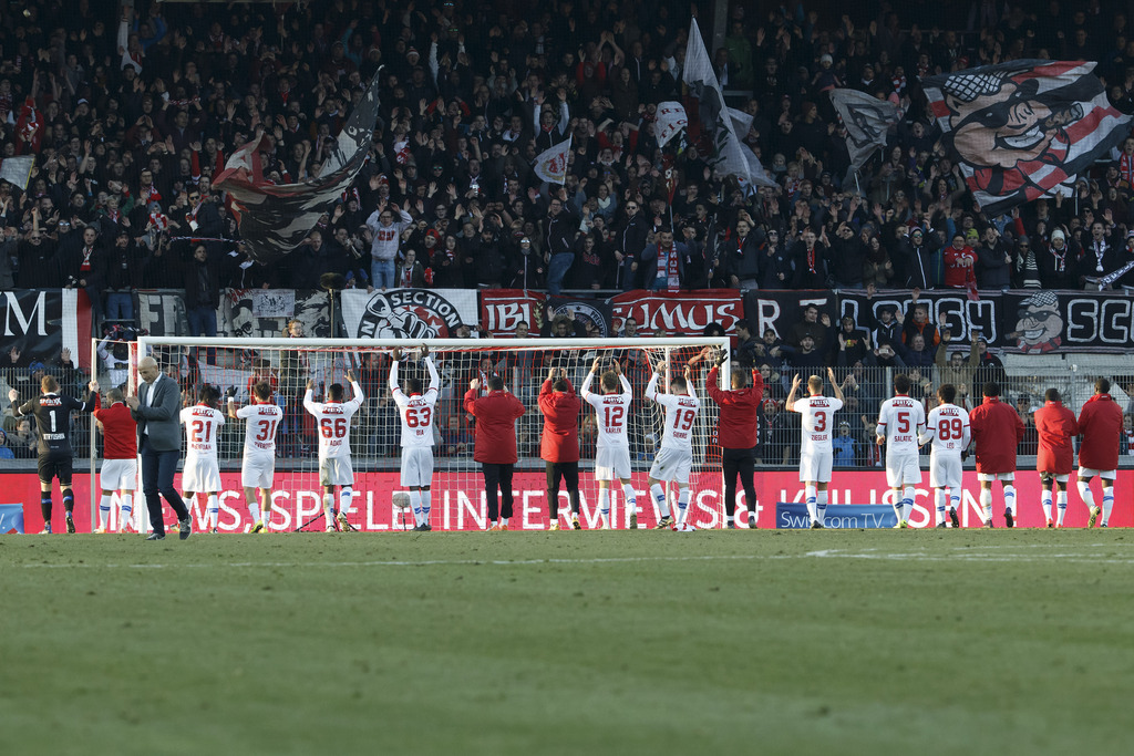 Les Sédunois ont remercié leur public après leur victoire 3-1 face à Lucerne.