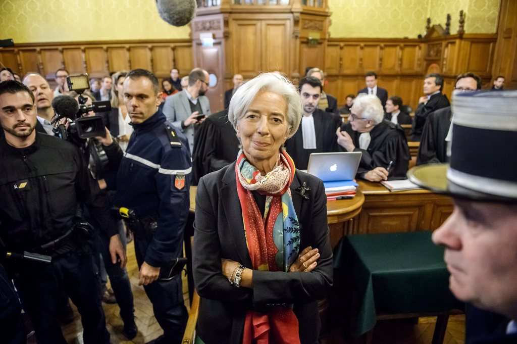 Christine Lagarde comparaissait au Palais de justice de Paris.